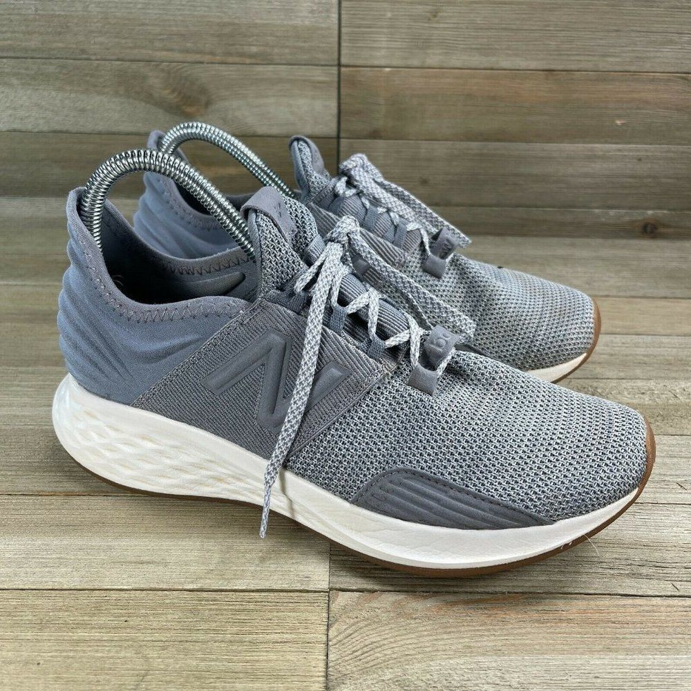 New Balance Womens Fresh Foam Roav WROAVKB Gray Running Shoes Sneakers Size 8 B